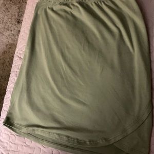 Army Green fitted skirt